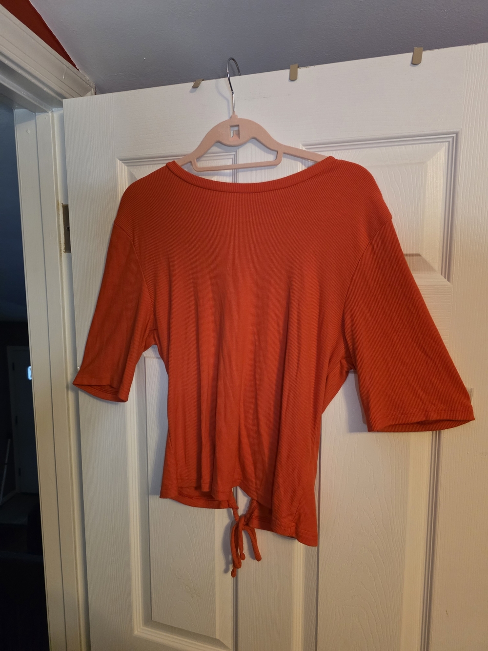 GAP Orange Tie-Back Crop Top